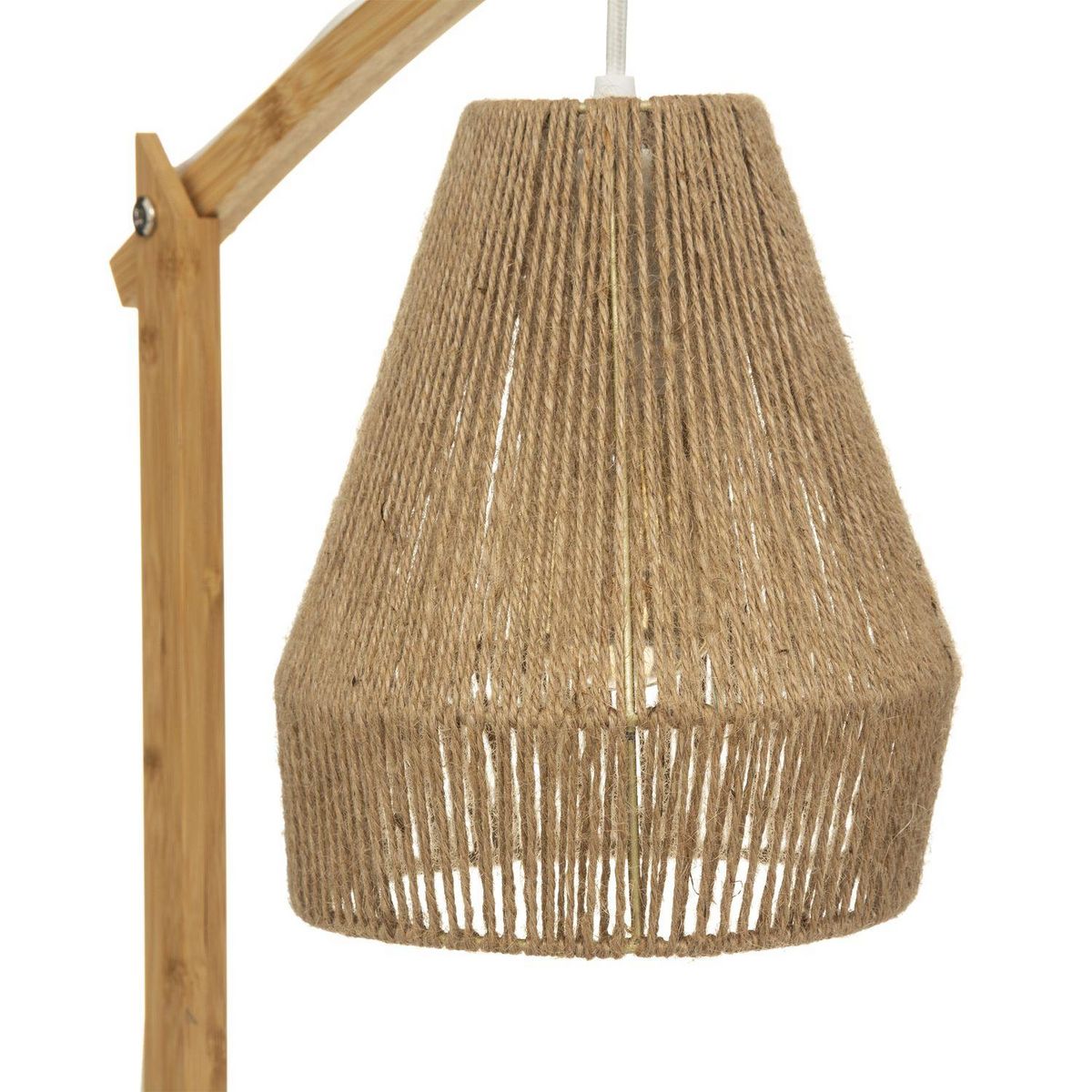 ATMOSPHERA Lampe à poser en arc Palm - Hauteur 55 cm - Beige