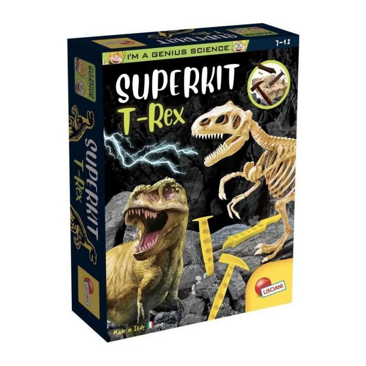 LISCIANI GIOCHI Super kit T-Rex - Kit Scientifique - I'M A GENIUS - Bloc a creuser