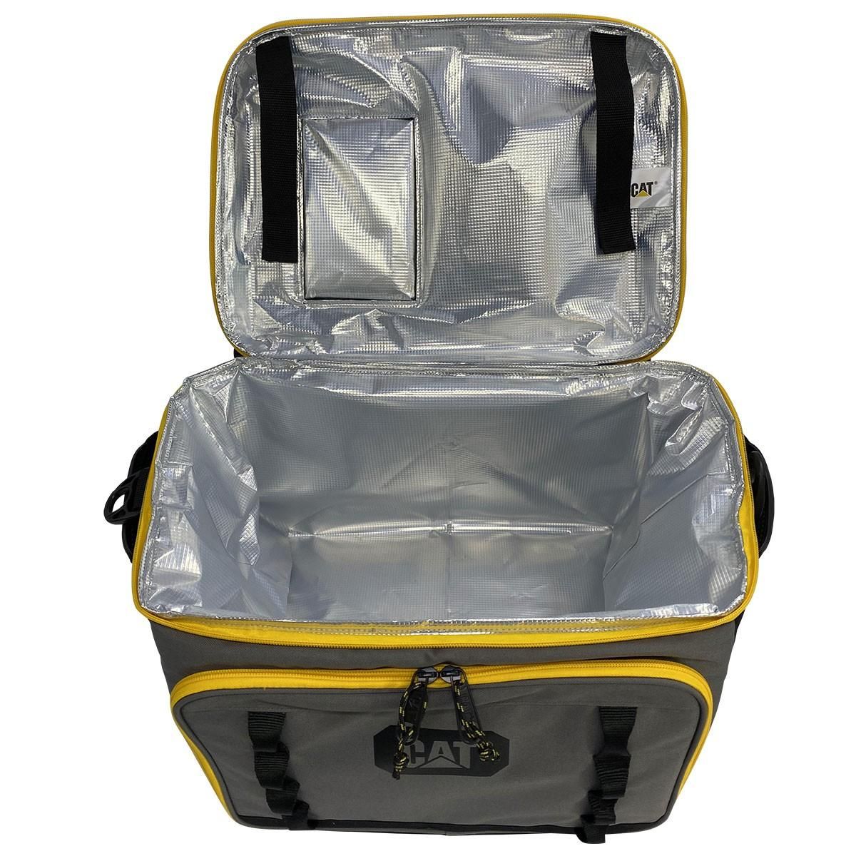 caterpillar Glacière portable Sac isotherme 35 Litres Grand volume Chantier Camping Plage Caterpillar