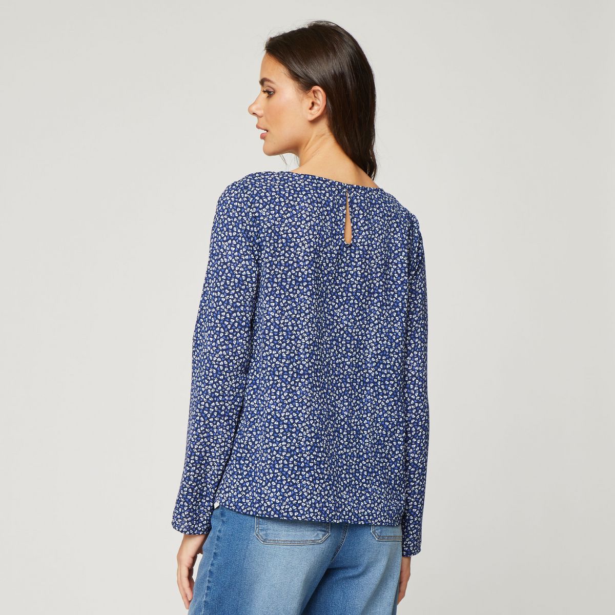 INEXTENSO Blouse manches longues à fleurs femme
