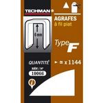 TECHMAN Agrafes 8 mm - type F
