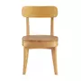 VS VENTA-STOCK Pack de 2 chaises Nala couleur Chêne, bois massif