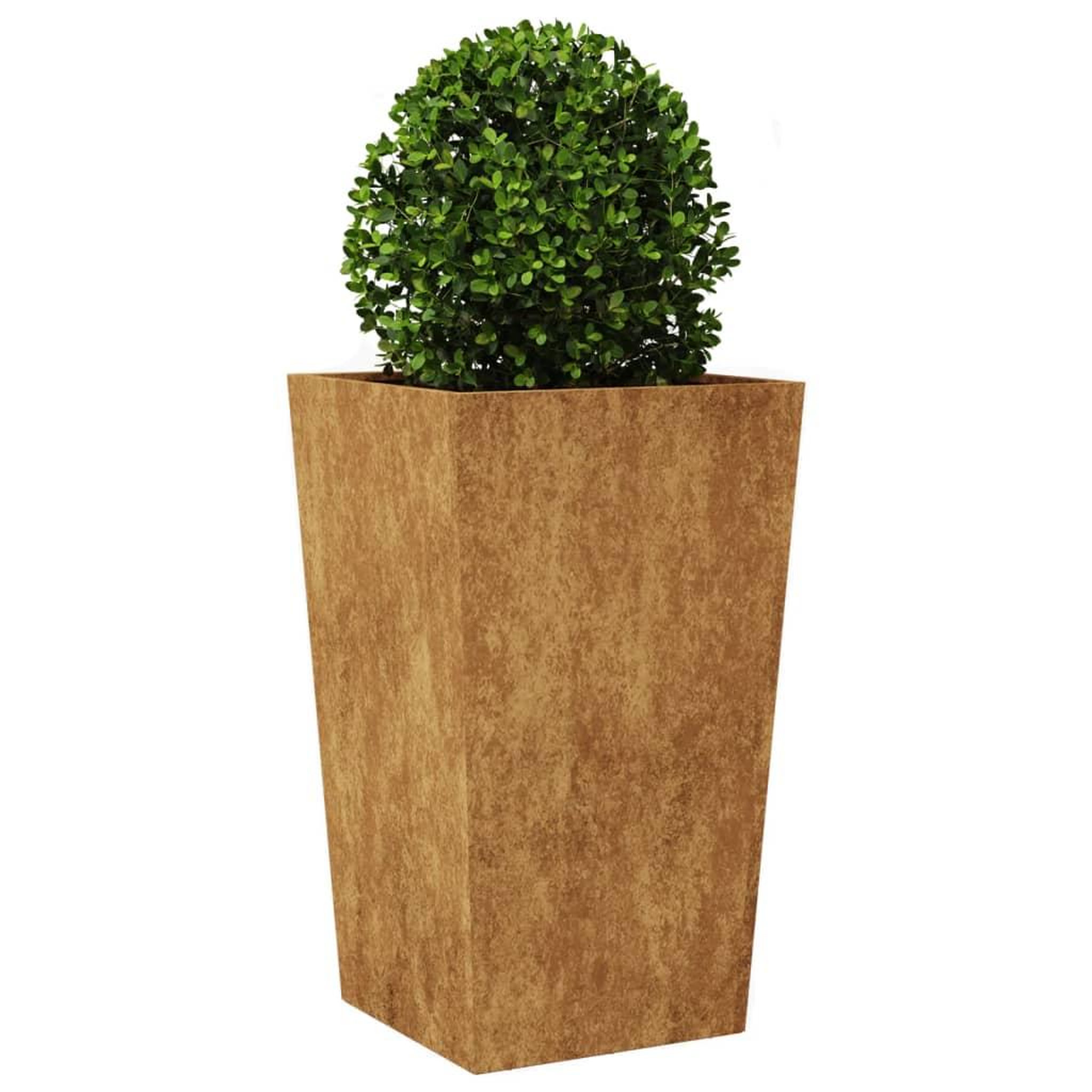 Voir la diapositive 4 : VIDAXL Jardinieres 2 pcs 45x45x75 cm acier resistant aux intemperies