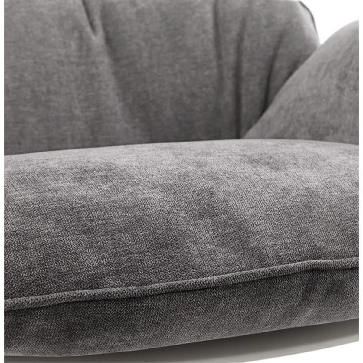 Paris Prix Fauteuil à Bascule Design  Chyll  101cm Gris Clair