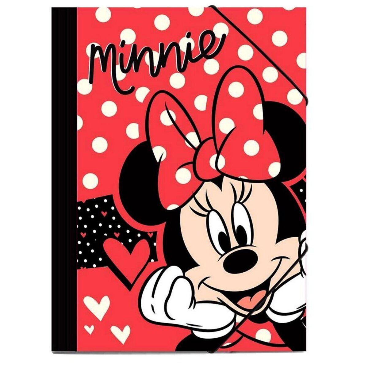 Pochette a rabat Minnie Elastique chemise A4 pas cher 