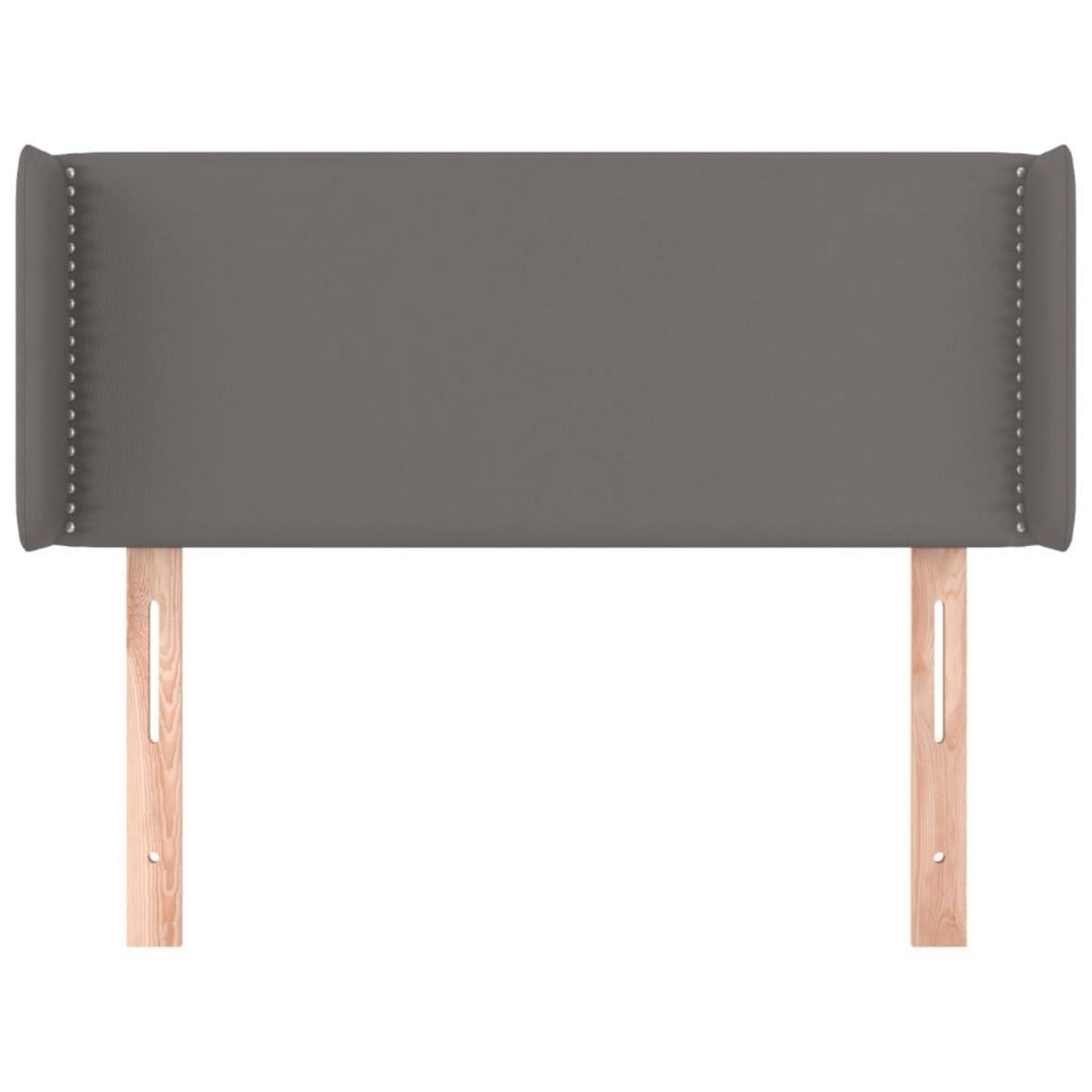 VIDAXL Tete de lit avec oreilles Gris 93x16x78/88 cm Similicuir