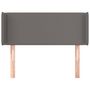 Voir la diapositive 3 : VIDAXL Tete de lit avec oreilles Gris 93x16x78/88 cm Similicuir