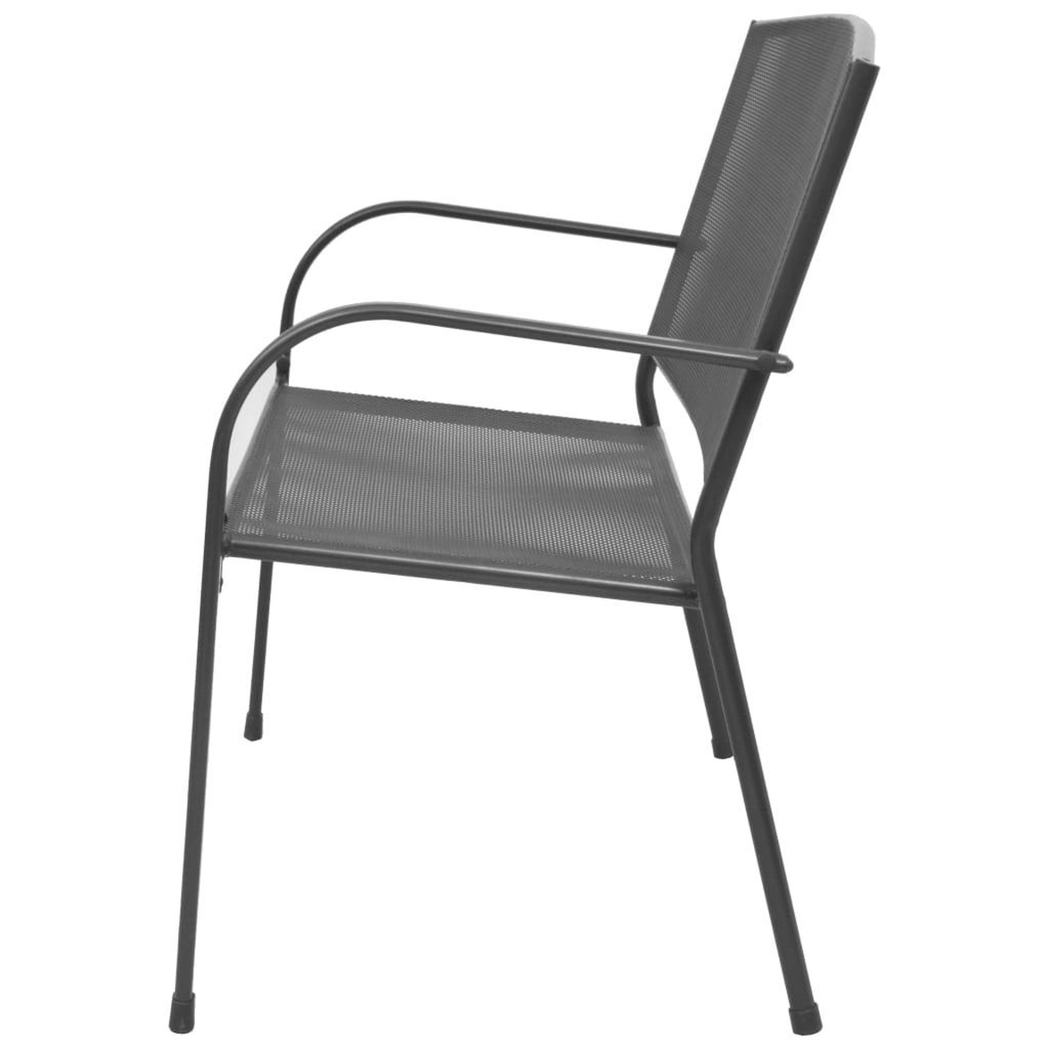 Voir la diapositive 3 : VIDAXL Banc de jardin 108 cm acier et maille anthracite