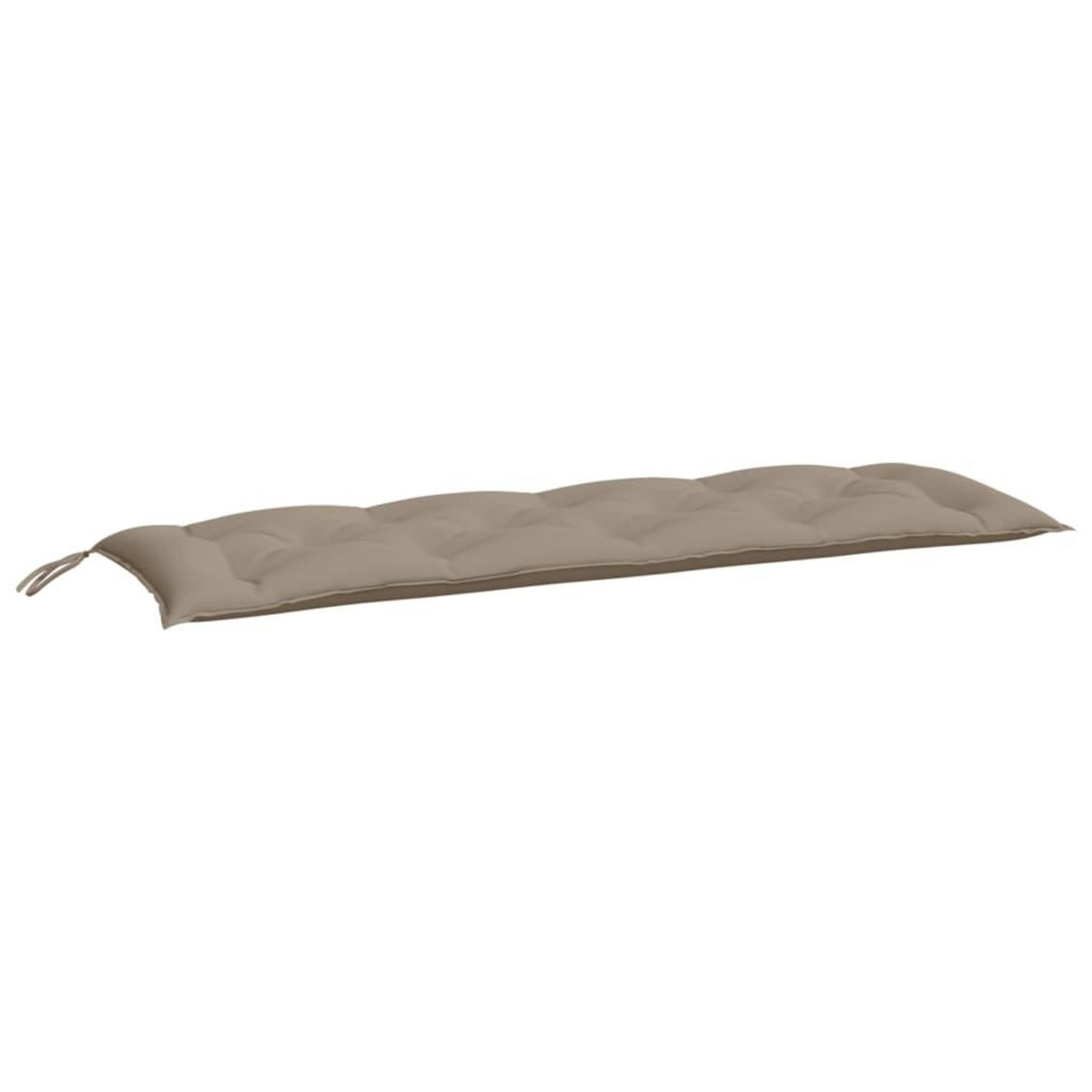 VIDAXL Coussins de banc jardin lot de 2 taupe 150x50x7 cm tissu Oxford