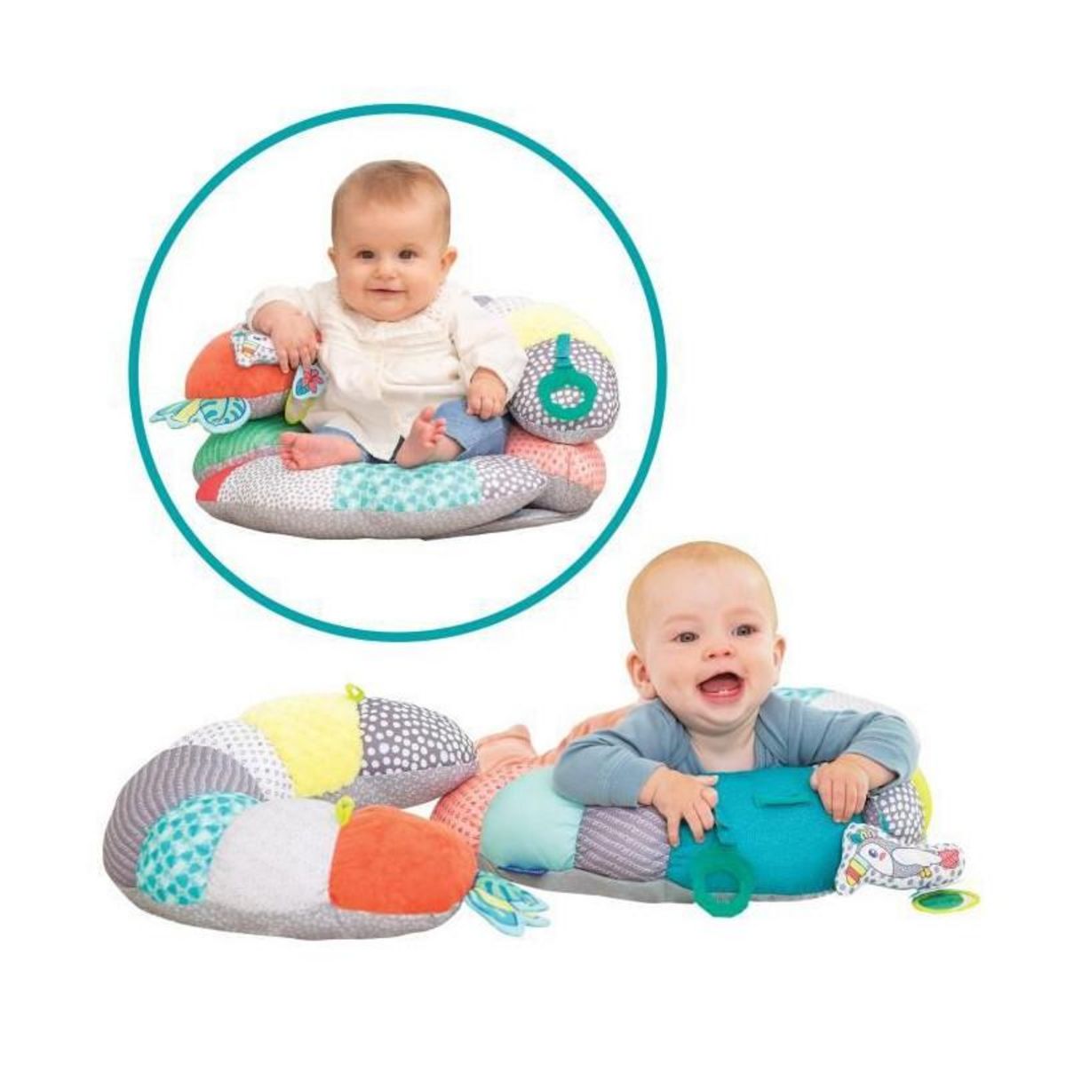 INFANTINO Coussin d'activités 2-in-1 INFANTINO Tummy Time