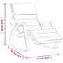Voir la diapositive 6 : VIDAXL Chaise a bascule Noir Tissu