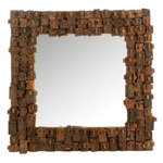 Paris Prix Miroir Mural en Bois  Syma  90cm Marron