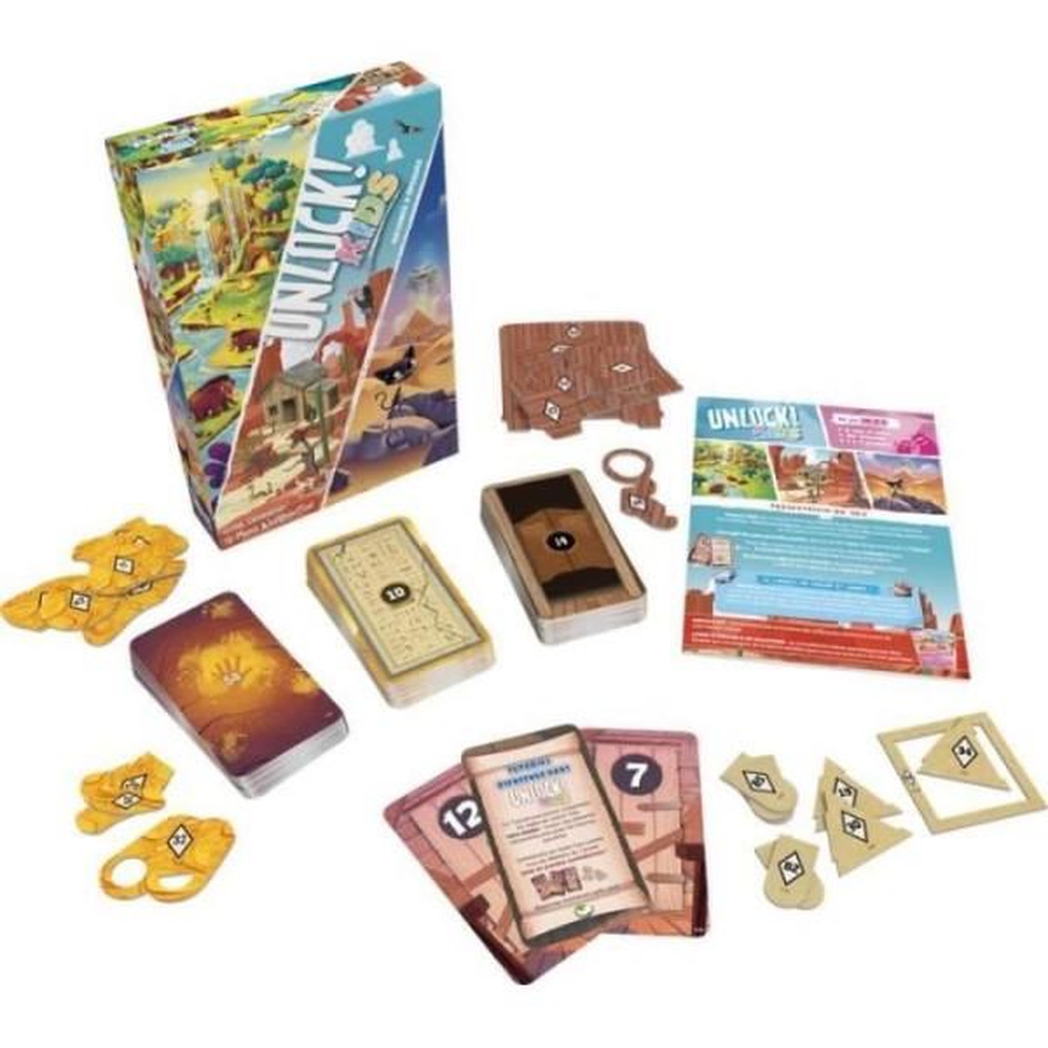 Voir la diapositive 2 : Asmodee Unlock! Kids histoires epoques - asmodee - jeu de société - enigmes et aventures pour enfants