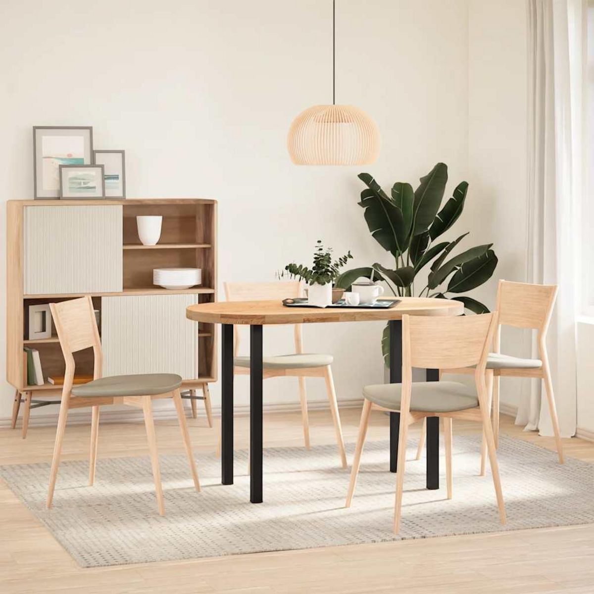 VIDAXL Pieds de table basse 4 pcs noir 72-74 cm acier