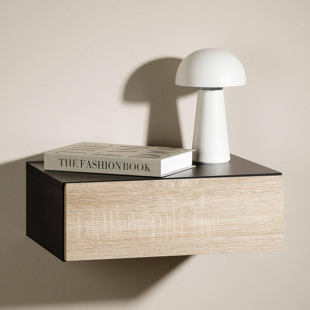 IDIMEX Chevet suspendu OCEANE, en bois