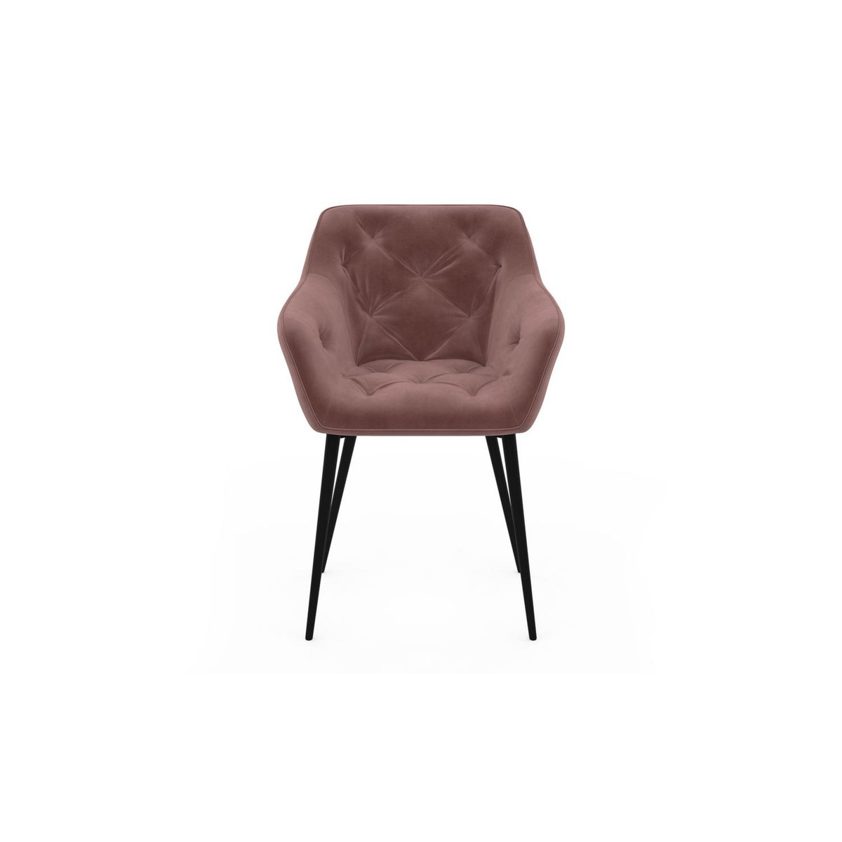 Lot de 2 chaises en velours capitonnée JULIETTE