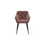 Voir la diapositive 2 : Lot de 2 chaises en velours capitonnée JULIETTE