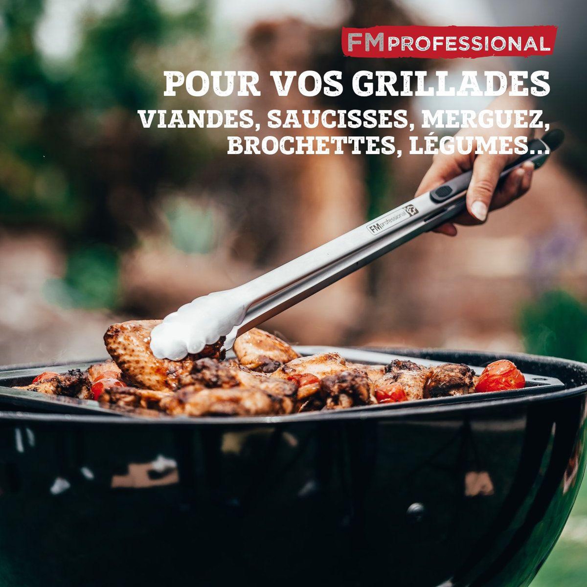 Voir la diapositive 4 : FM PROFESSIONAL Pince à barbecue professionnelle 45 cm FM Professional