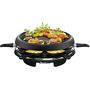 Voir la diapositive 2 : MOULINEX Appareil à raclette 6 personnes 700w + plancha + crêpière - re151812