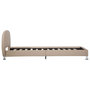 Voir la diapositive 4 : VIDAXL Cadre de lit sans matelas cappuccino similicuir 100x200 cm