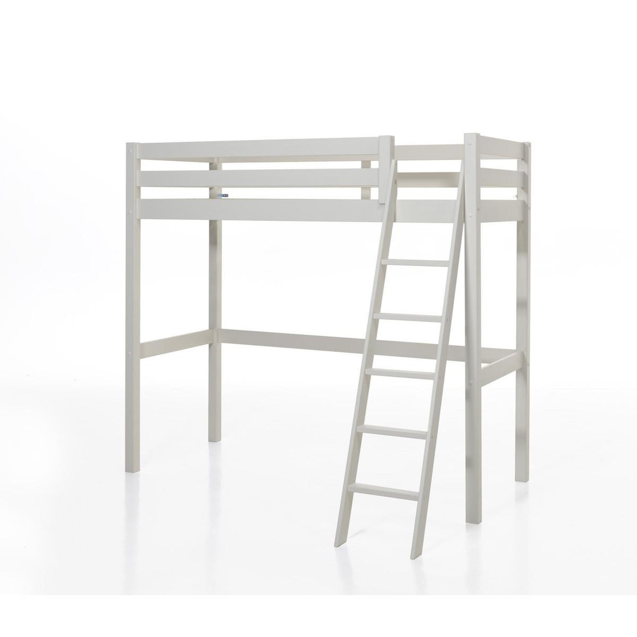 Voir la diapositive 2 : Paris Prix Pack - lit mezzanine enfant & lit simple  pino  90x200cm blanc