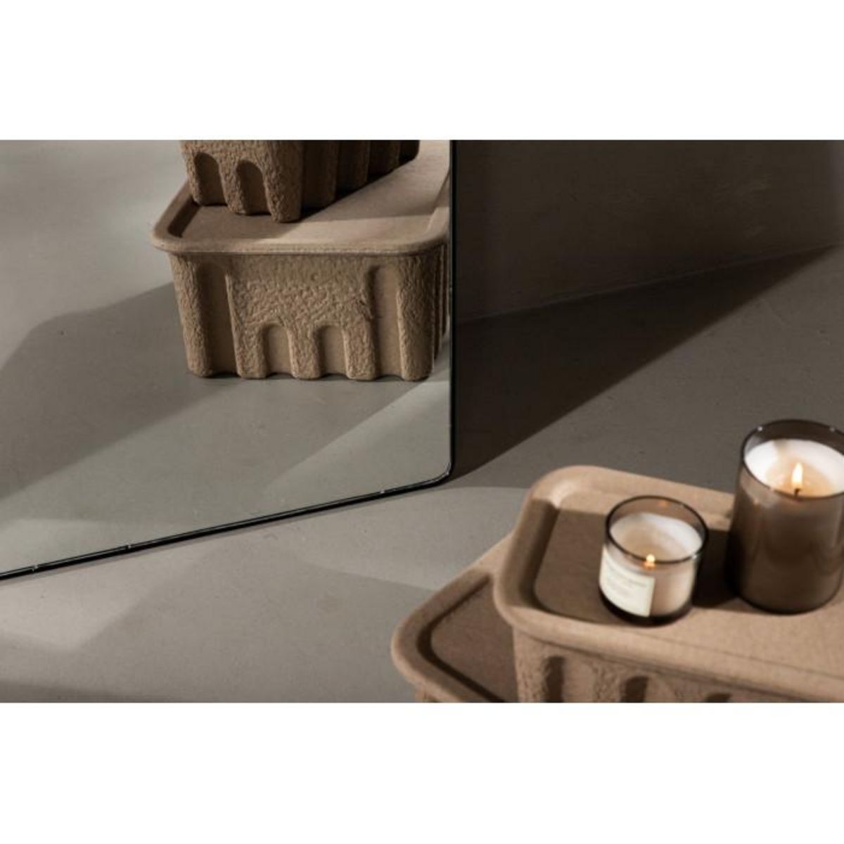 Paris Prix Miroir Mural Déco  Sarasota  193cm Noir