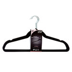 FIVE Lot de 8 Cintres en Feutrine 45cm Noir