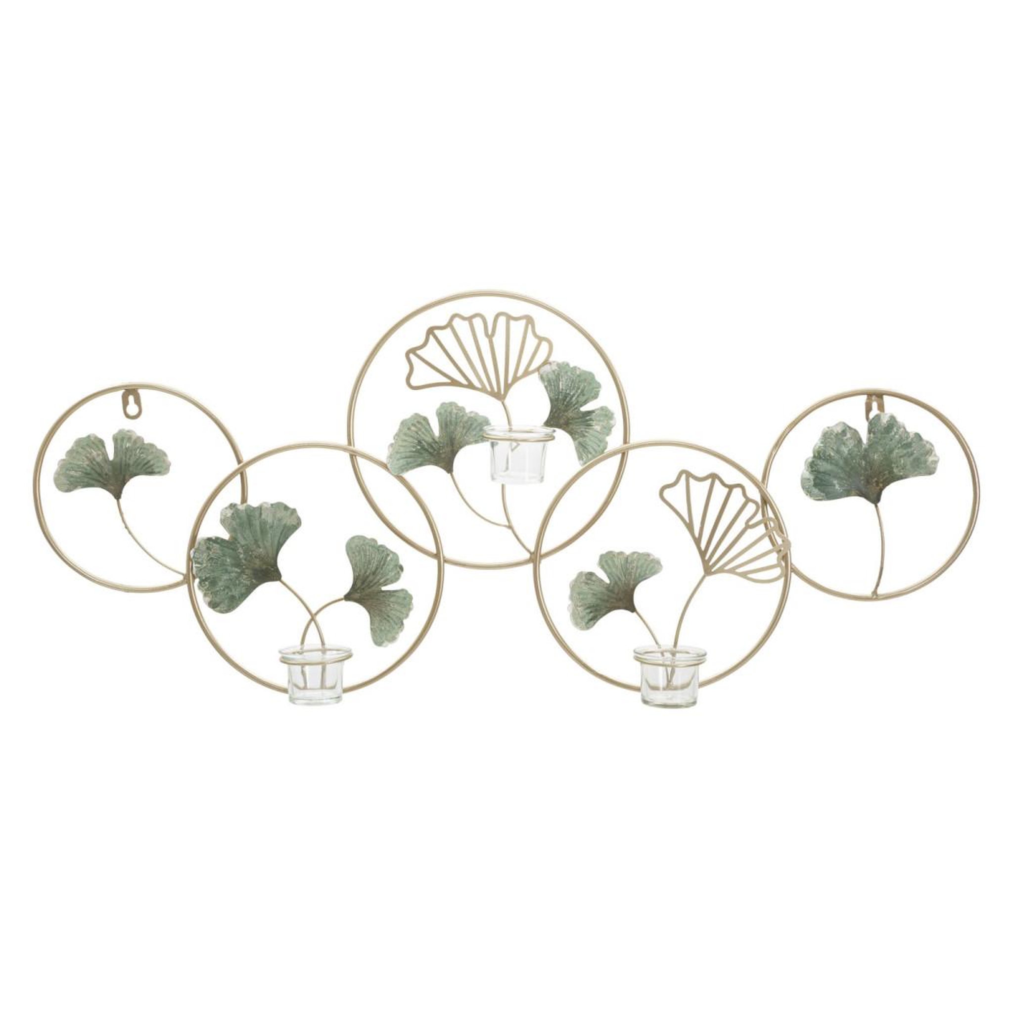 Paris Prix Bougeoir mural en métal  greenery  80cm multicolore
