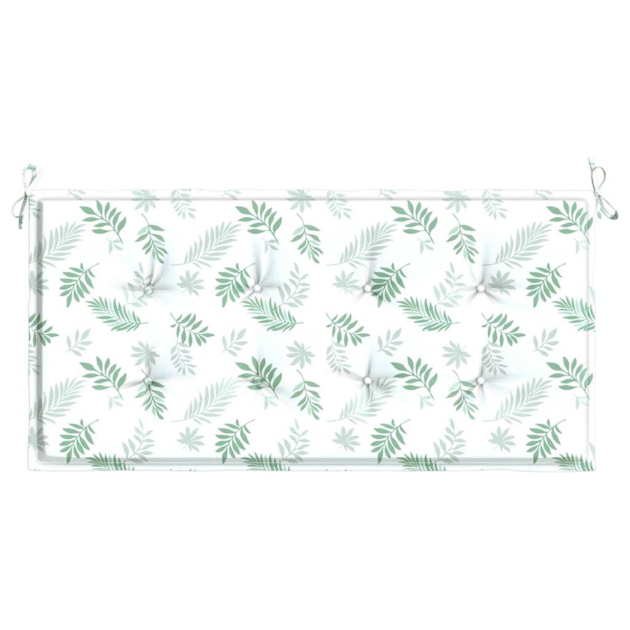 Voir la diapositive 4 : VIDAXL Coussin de banc de jardin motif de feuilles 120x50x3 cm