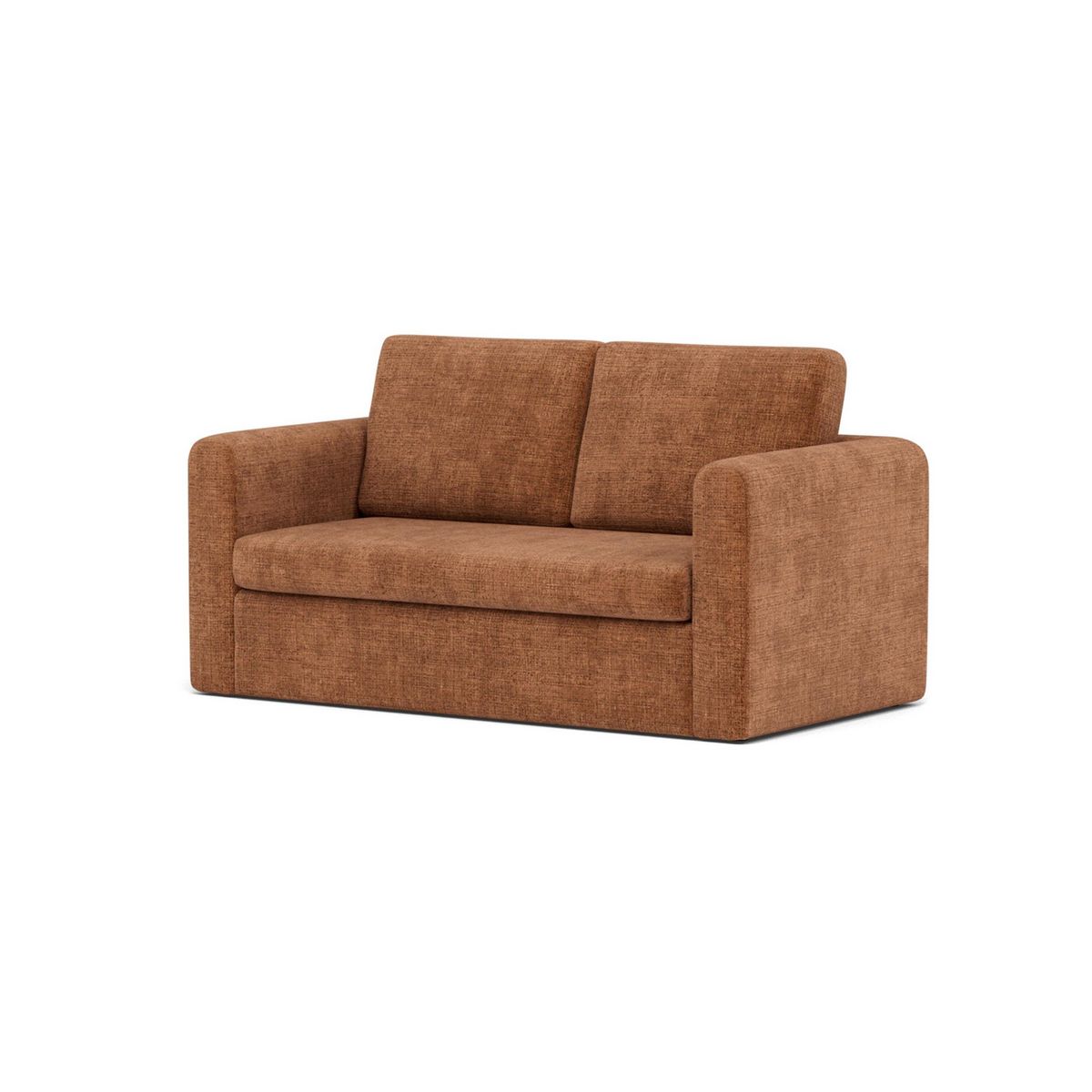 BEST MOBILIER Marilia - canapé 2 places convertible déplimousse en velours texturé