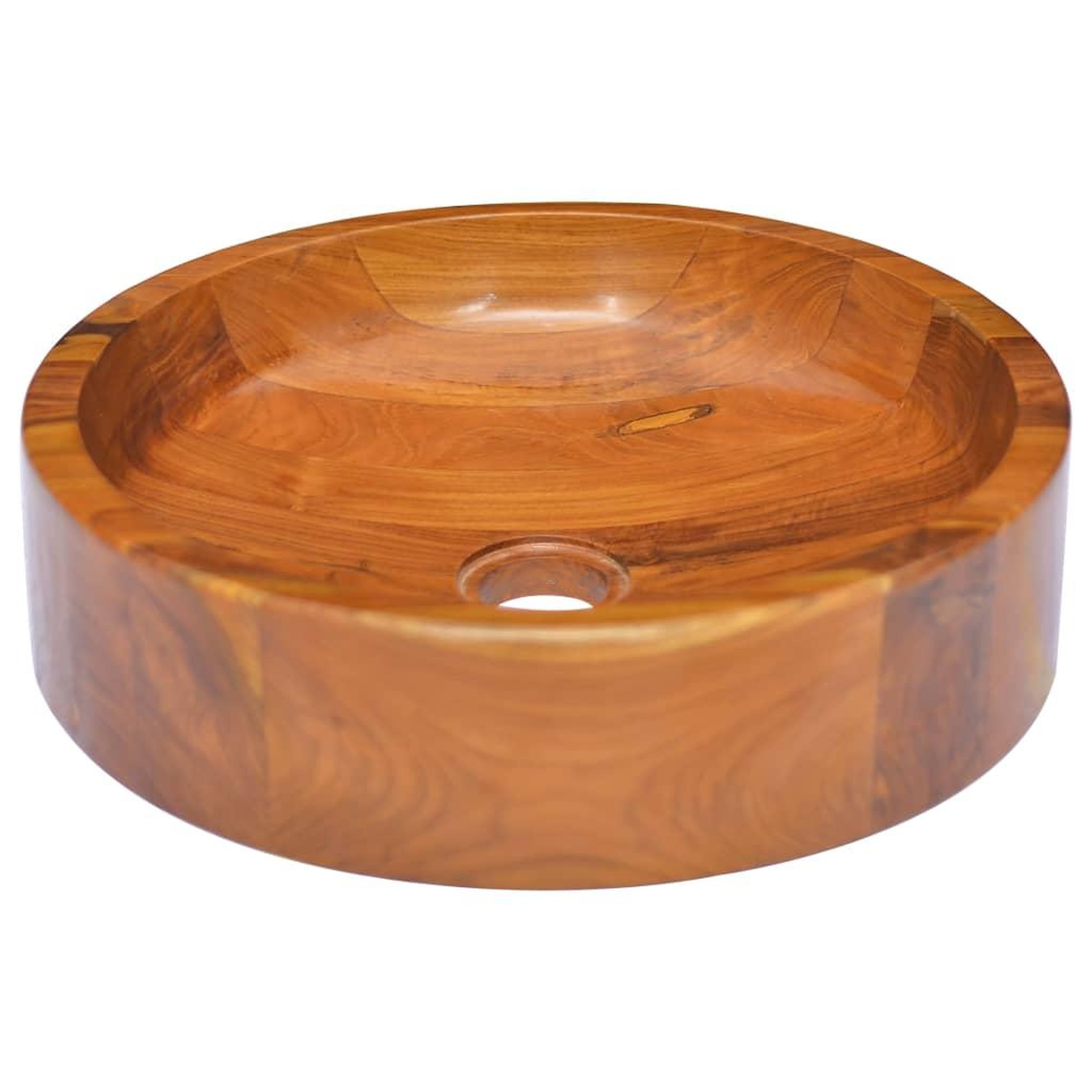 VIDAXL Lavabo bois de teck massif φ40x10 cm