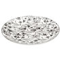 Voir la diapositive 2 : SECRET DE GOURMET Lot de 6 Assiettes Plates  Black Floral  27cm Noir