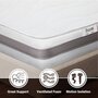 Voir la diapositive 3 : THE WHITE STONE Matelas 70 x 140 Orthopédique Antibactérienne | Hauteur 25 cm | Revêtement 3D Air en Fibre Hypoallergénique