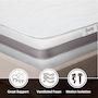 Voir la diapositive 3 : THE WHITE STONE Matelas 70 x 140 Orthopédique Antibactérienne | Hauteur 25 cm | Revêtement 3D Air en Fibre Hypoallergénique