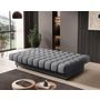 Voir la diapositive 2 : BEST MOBILIER Ezra - canapé convertible clic-clac 3 places avec coffre en tissu texturé