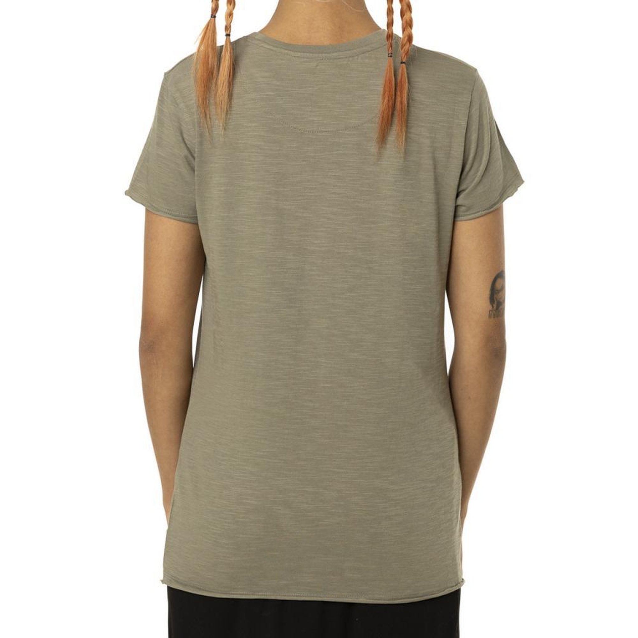 Voir la diapositive 2 : VON DUTCH T-shirt Kaki Femme Von Dutch Slub