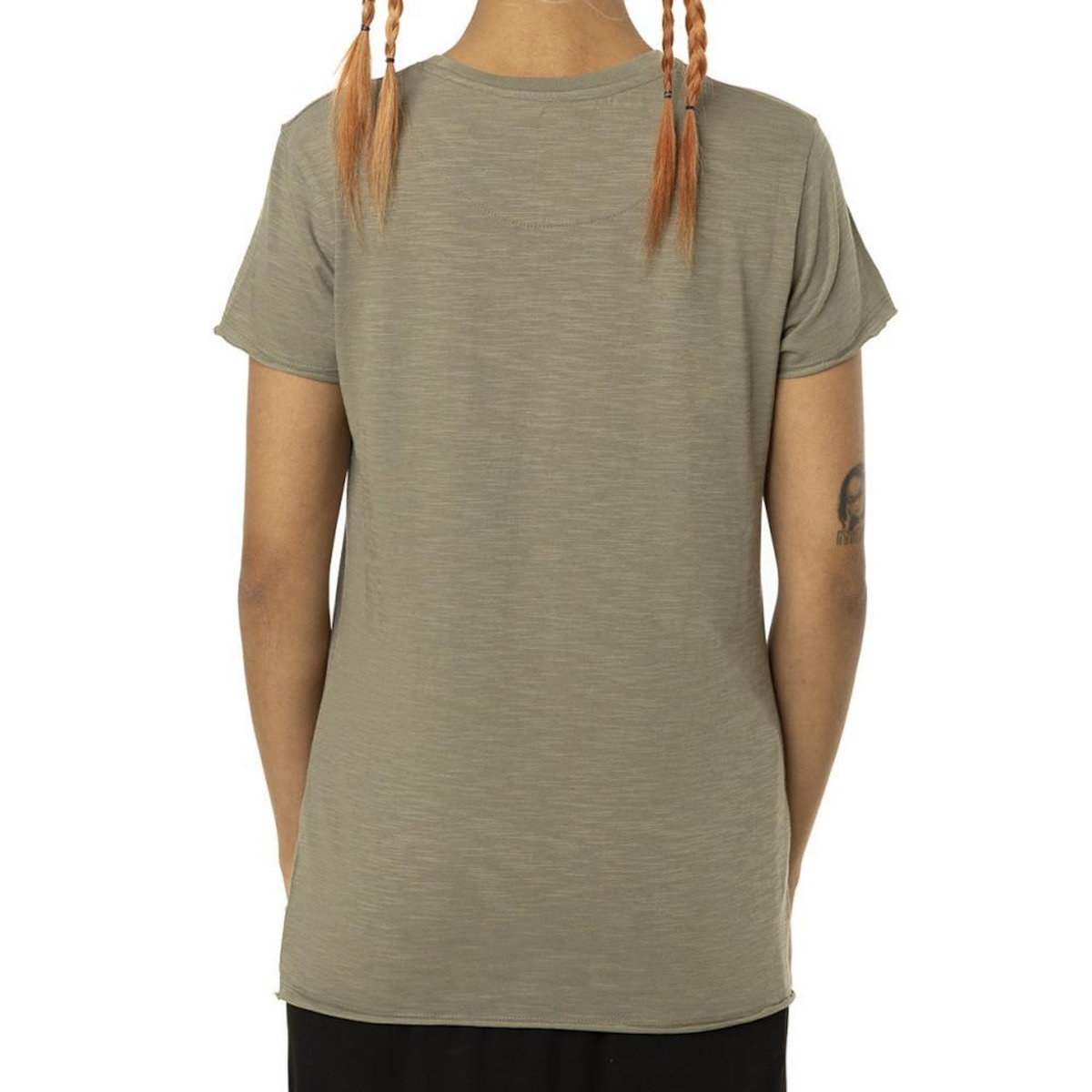 VON DUTCH T-shirt Kaki Femme Von Dutch Slub