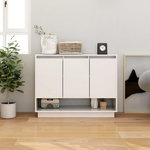 VIDAXL Buffet Blanc 97x31x75 cm Bois d'ingenierie