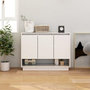 Voir la diapositive 1 : VIDAXL Buffet Blanc 97x31x75 cm Bois d'ingenierie