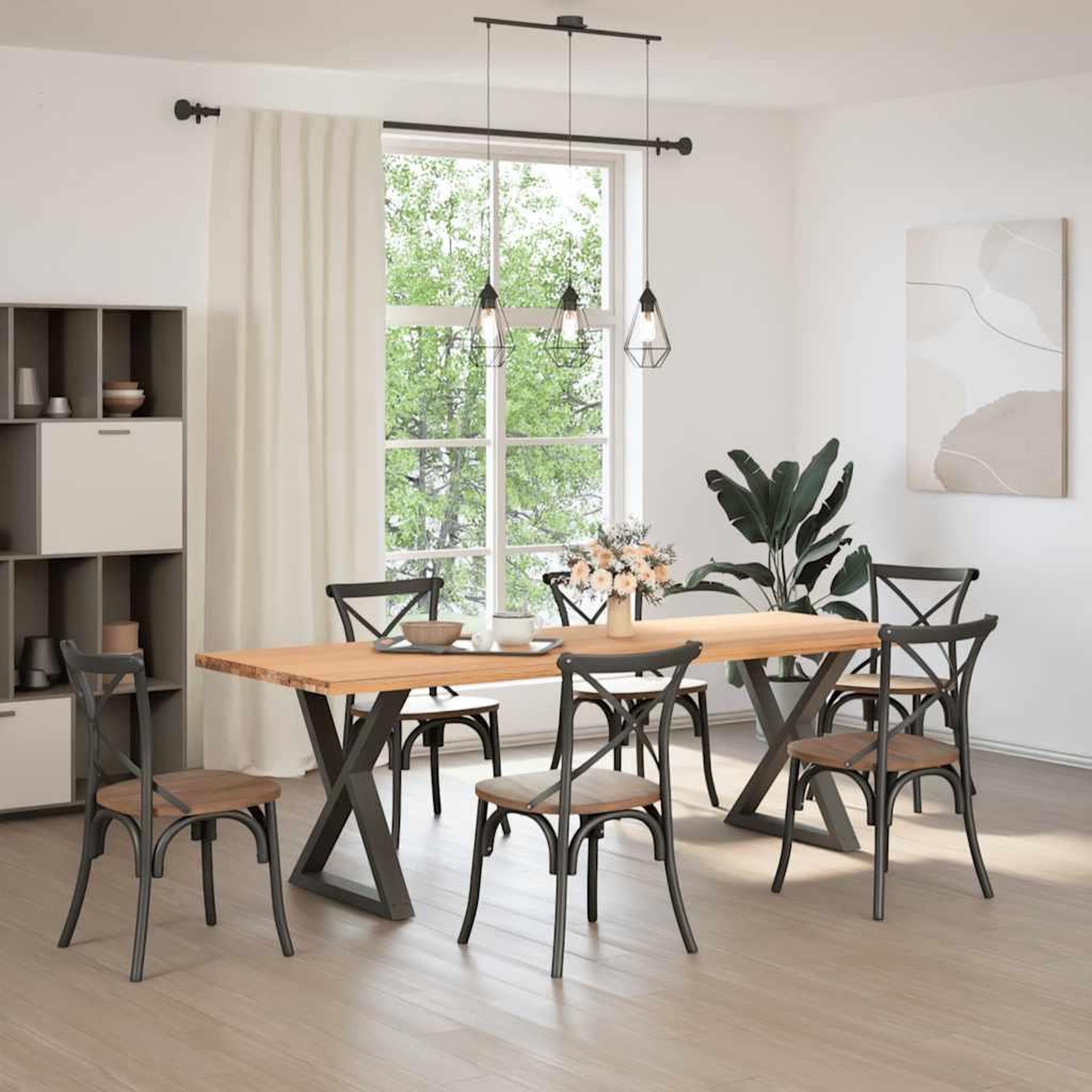 Voir la diapositive 3 : VIDAXL Pieds de table a manger 2 pcs anthracite 70x(72-73,3)cm