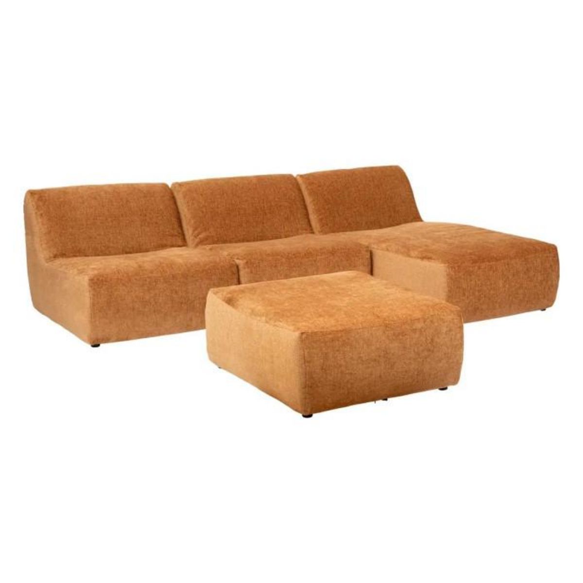 Paris Prix Module Chauffeuse en Velours  Mavuno  98cm Caramel