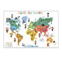 Voir la diapositive 3 : Paris Prix Poster Carte du Monde  A Gratter  40x60cm Gris