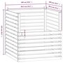 Voir la diapositive 6 : VIDAXL Composteur 100x100x102 cm Bois massif de pin
