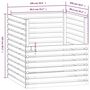 Voir la diapositive 6 : VIDAXL Composteur 100x100x102 cm Bois massif de pin
