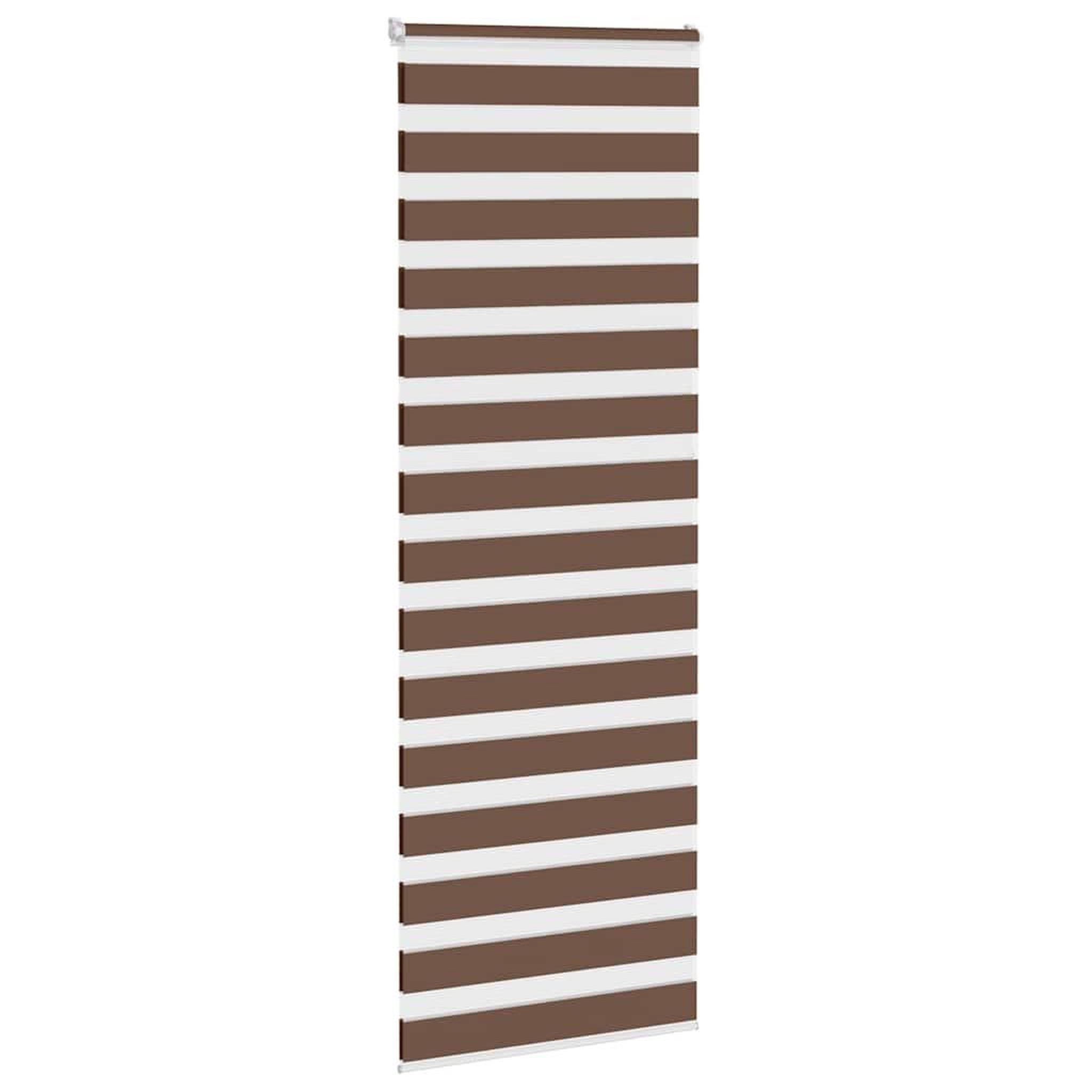 Voir la diapositive 3 : VIDAXL Store zebre marron 70x200 cm largeur du tissu 65,9 cm polyester