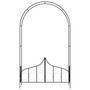 Voir la diapositive 2 : VIDAXL Voute de jardin avec portail Noir 138x40x238 cm Fer