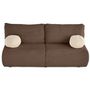 Voir la diapositive 4 : BEST MOBILIER Marvin - canapé 3 places convertible et coffre en fausse fourrure côtelée avec 2 coussins boule inclus