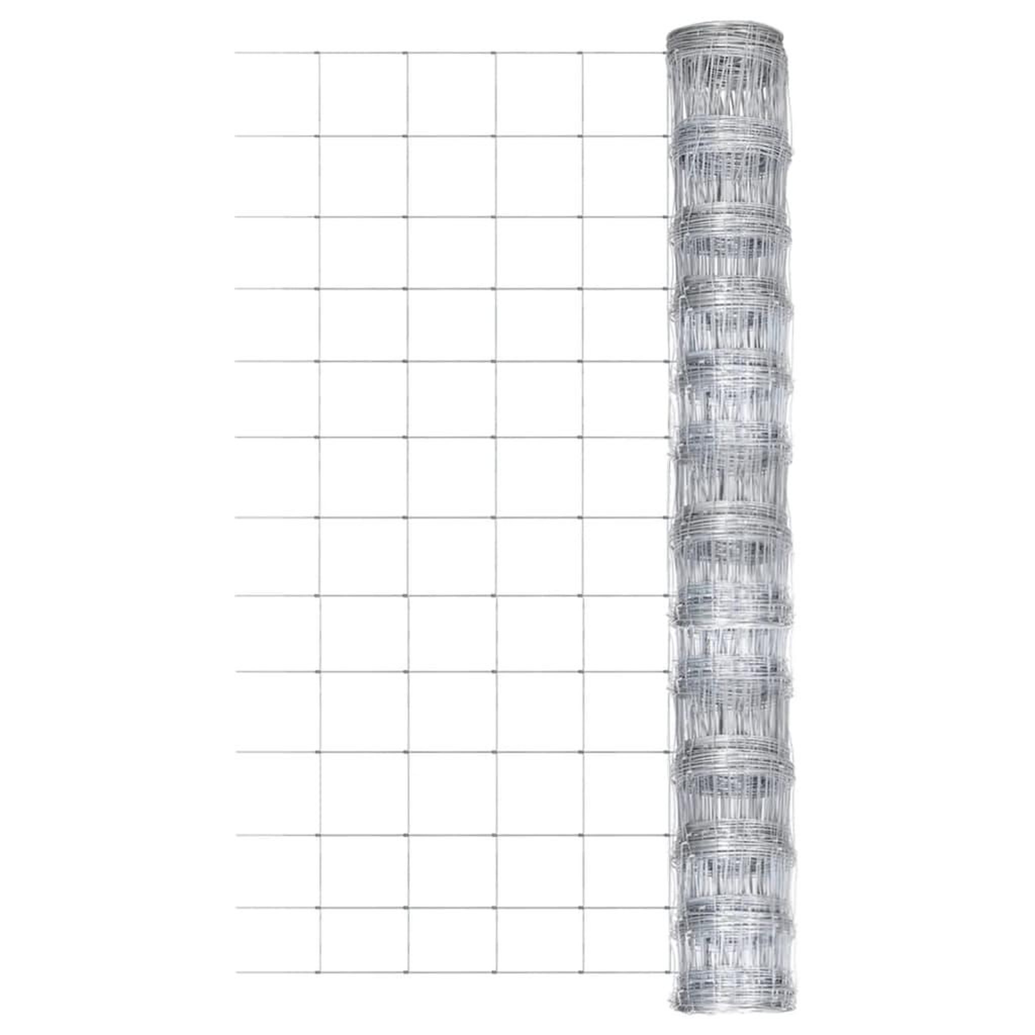 Voir la diapositive 1 : VIDAXL Cloture de jardin Acier galvanise 50x1,25 m Argente