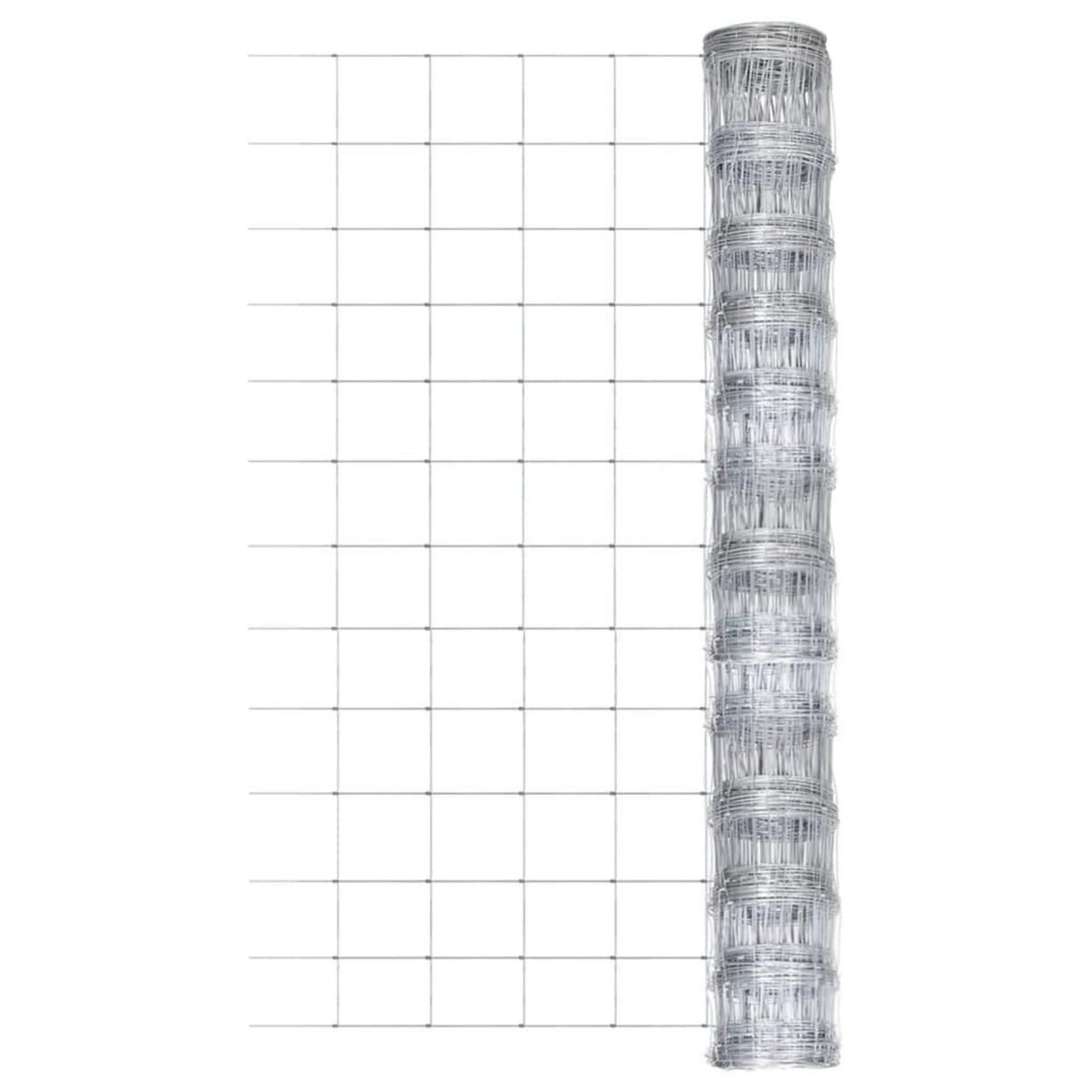 VIDAXL Cloture de jardin Acier galvanise 50x1,25 m Argente