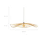 Voir la diapositive 4 : Rendez vous déco Suspension D100 cm en bambou avec fil noir-Jipi